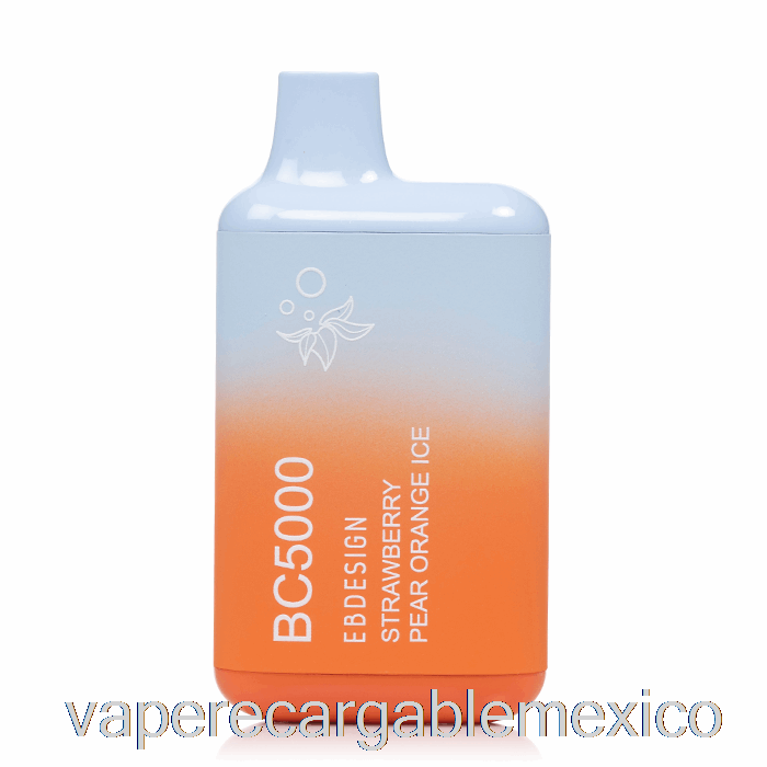 Vape Recargable Bc5000 Desechable Fresa Pera Naranja Hielo